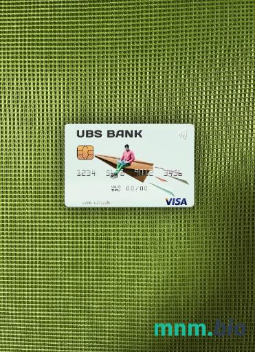 USA UBS bank wygląd zdjęcia karty wizowej skan PSD + zdjęcie